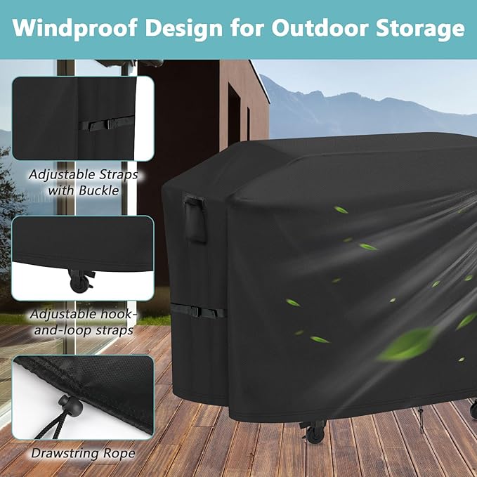 Grill Cover for Nexgrill Daytona 720-1115 2-Burner Propane Gas Grill, Waterproof Outdoor BBQ Griddle Cover - 46 x 25 x 33 Inch