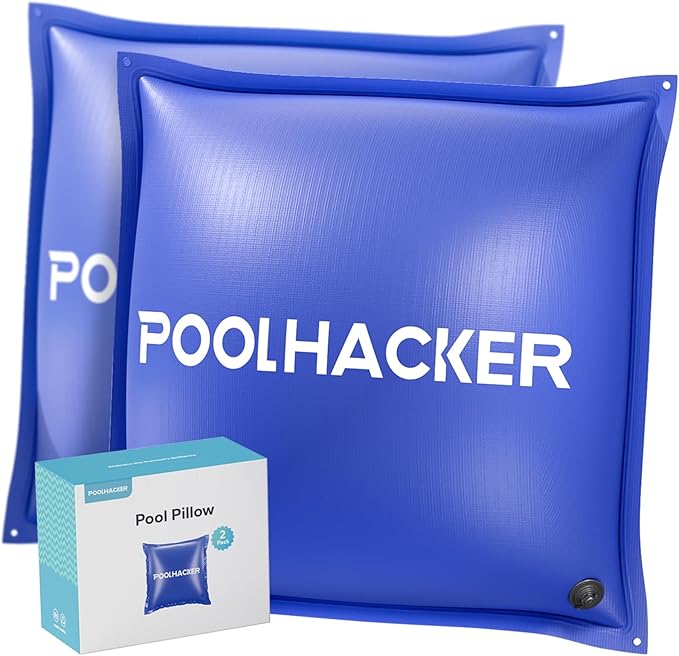 Pool Pillows for Above Ground Pools, Winterizing Ice Equalizer 0.5mm Ultra Thick Pool Cover Air Pillow for Winter, Pool Closing Kit for Above-Ground Swimming Pool (Glacier Blue, 4x4 2p)