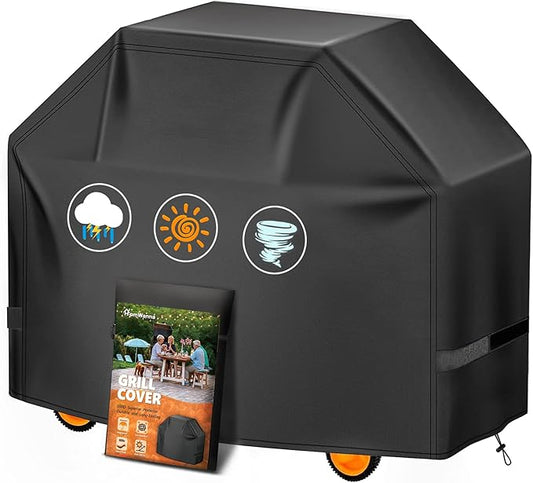 Grill Cover 48 Inch - Outdoor BBQ Cover for Weber Spirit 200 Series 2 Burner Grill Waterproof & Heavy Duty - 600D Superior Barbecue Covers for Weber Spirit 2 E210, Spirit E215 and Spirit 200