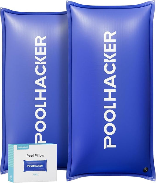 Pool Pillows for Above Ground Pools, Winterizing Ice Equalizer 0.5mm Ultra Thick Pool Cover Air Pillow for Winter, Pool Closing Kit for Above-Ground Swimming Pool (Winter Blue, 4x8 2p)