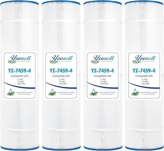 Swimming Pool Filter Replaces for C-7459, Filbur FC-6405, Filbur FC-0800, A0557900, R0554500, Aladdin 18504, APCC7352, 85 Sq.Ft Swimming Pool Filter Cartridge, 4 Pack