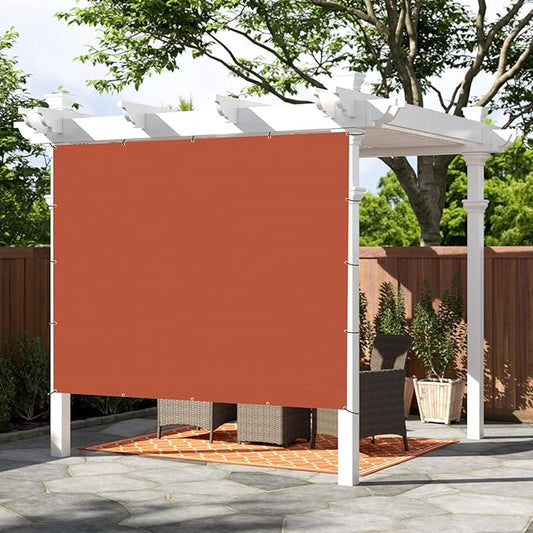SUNNY GUARD Shade Cloth Custom Size 6x16 FT Sun Shade Screen Fabric Shade Cover Tarp with Grommets for Pergola Backyard Garden, Terra(We Customized)