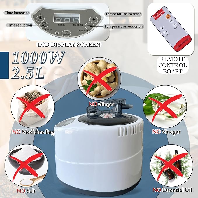 Portable Steam Sauna, Full Size Collapsible 2 Person Sauna Tent for Home Spa, 2.5L,1500W Steamer with Remote Control,Christmas Birthday Gift for Family