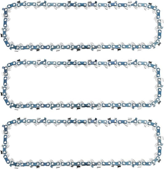 6 Inch Mini Chainsaw Chain Replacement for Saker 6 Inch Portable Electric Cordless Chainsaw,‎GJ15990-X36820 Chain Saw Blade,37 Drive Links 0.043" Gauge 1/4" LP Pitch (3 Pack)