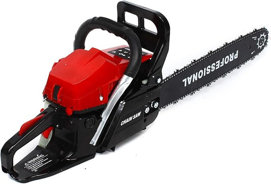 20" Gas Chainsaw 2 Stroke Gas Power Chain Saw 62CC Handheld Cordless Petrol Gasoline Chain Saw Chainsaw for Farm Garden Ranch Trees Wood Cutting