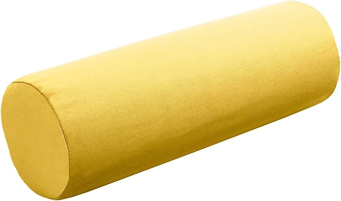 Cushion Source 20" x 6" Sunbrella Bolster Pillow, Indoor/Outdoor Decorative Support Pillow, Fade and Water Resistant, Sunbrella Buttercup