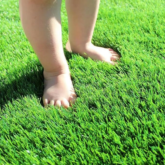 Artificial Grass Turf 14FTx31FT, 1.38" Pile Height Realistic Synthetic Grass, Indoor Outdoor Pet Faux Grass Astro Rug Carpet for Garden Backyard Patio Balcony