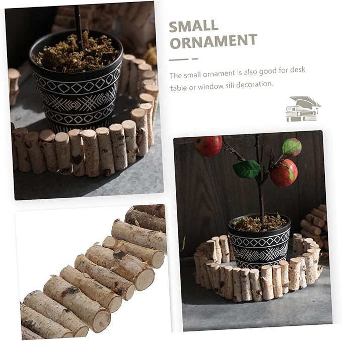 1Pc Adorable Miniature Fence for DIY Fairy Gardens Succulent Landscapes Indoor Durable Crafting Accessory for Plants and Garden Projects