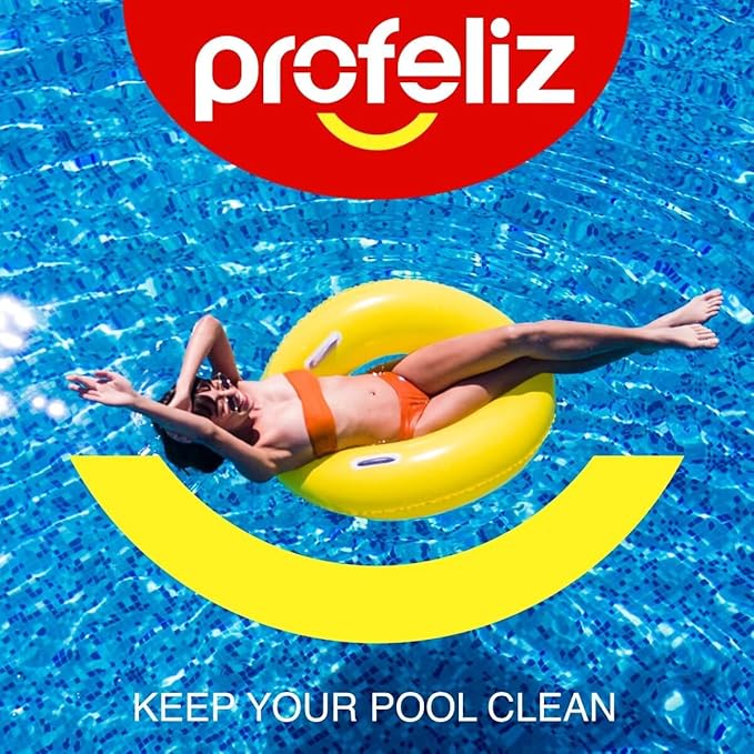 PROFELIZ 3 Inch Pool Chlorine Tablets, Slow-Dissolving Spa Sanitizer Eliminate Bacteria Algae Stabilized Chlorine for Swimming Pools Hot Tubs Spa Treatment (20lbs)