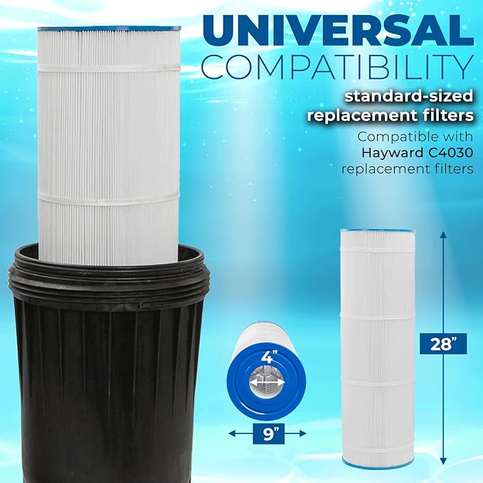 XtremepowerUS 175 sq/ft Swimming Pool Cartridge Filter In-Ground Pool/Spa Pool Filter for Pool Up to 35,000 Gallons