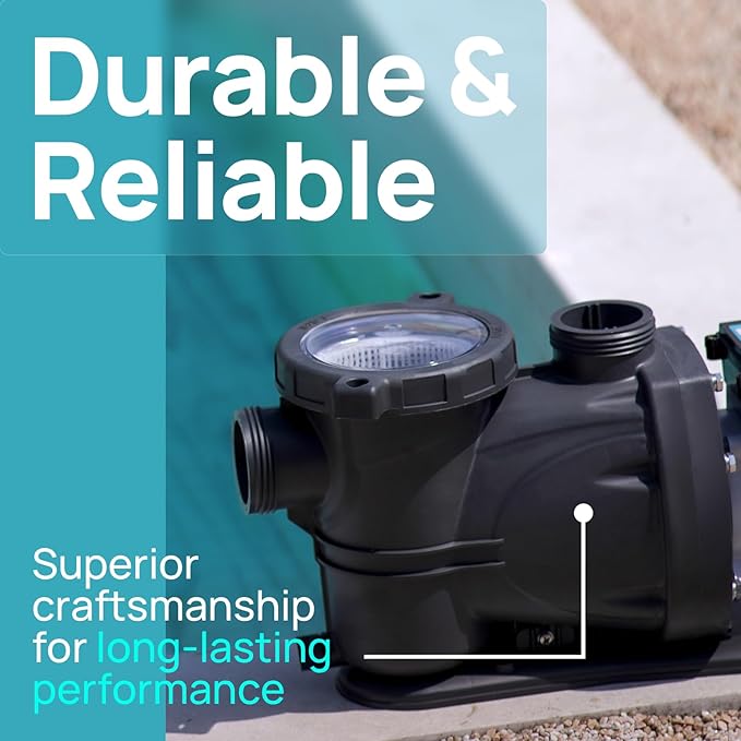 In/Above Ground Pool Pump, Self Primming High Flow (Single Speed, 3HP, 8964 GPH, 220V)