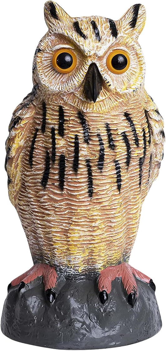 Galashield Owl Decoy to Scare Birds Away | Plastic Owls to Scare Birds Away | Owl Statue for Garden & Outdoors