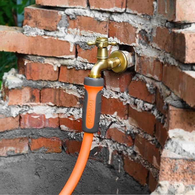 Fevone Garden Hose 35 ft., Lightweight Hybrid Water Hose, Flexible and Durable, Leak-Free Connections