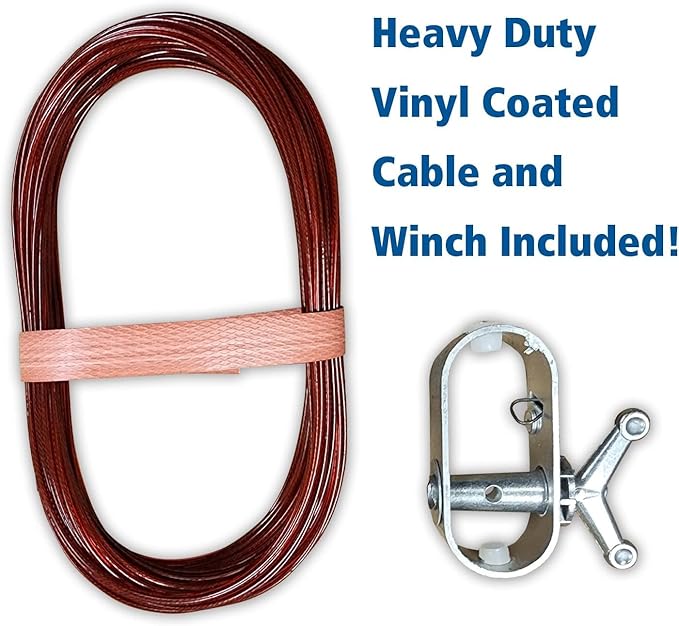 30’ ft. Premium Round Pool Winter Cover for Above Ground Pools – 10-Year Warranty, Cold and UV Resistant, Weatherproof and Durable, Winch & Cable Included