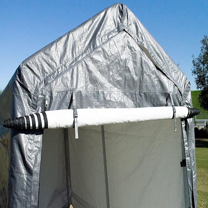 Impact Canopy 7x12 Portable Shed, Grey