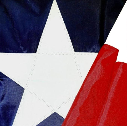 Texas Flag 4x6 – 100% Made in USA Heavy Duty Outdoor Embroidered Nylon, Weatherproof Texas State Flag with Brass Grommets, American Patriotic Banner for House, Boat, Garden, or Porch