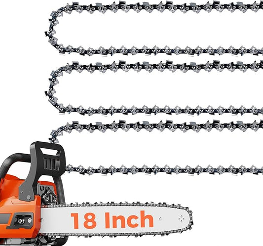 18 Inch Chainsaw Chain .325" Pitch .063" Gauge 68 Drive Links Fits Stihl MS250, MS251, MS251c, MS 250 251 251c, 26 rm3 68 Replacement (3 Packs) (22YOP-6)