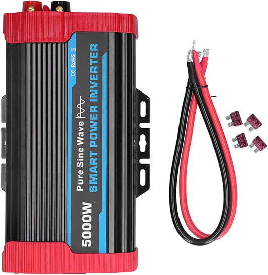 5000W Car Power Inverter DC 12v to 120V AC Converter Fast Pure Sine Inverter Car Adapter