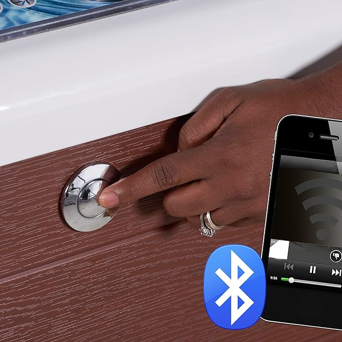 Amplified 100-Jet 6-Person Lounger Spa with Bluetooth Stereo and 3 Pumps by Essential Hot Tubs
