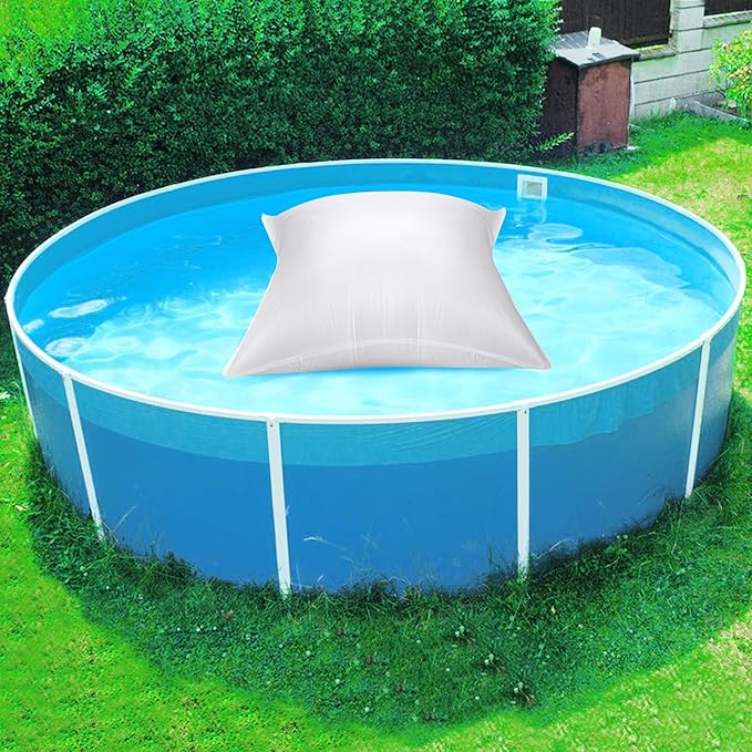 Adnee 4 x 4 Ft PP Weave Square Pool Air Pillow-Inflatable Winterizing Closing Pillow for Above Ground Pools-Cold Resistant Pool Pillows for Closing Winter Support Pool Covers