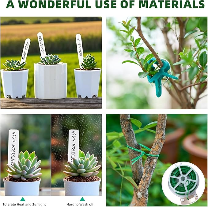 18-Piece Gardening Kit with Bonsai Tools, Succulent & Herb Planting Set, Pruning Shears, Seed Trays, Waterproof Mat – Durable BPA-Free Indoor & Outdoor Garden Tool Set Gift