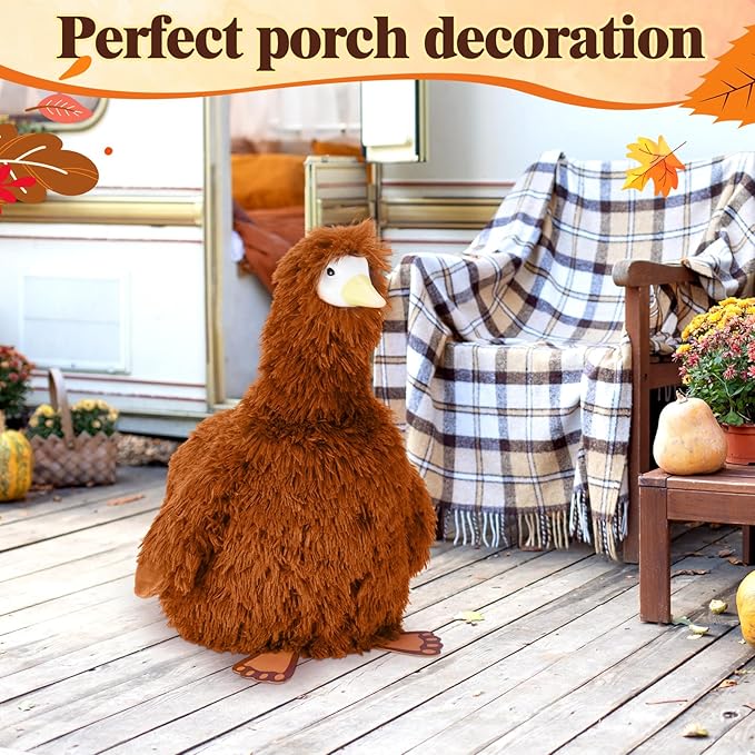 Vinsot Halloween Outdoor Porch Geese Outfit, 23" Patio Yard Porch Desk Goose Coat, Lawn Goose Accessories