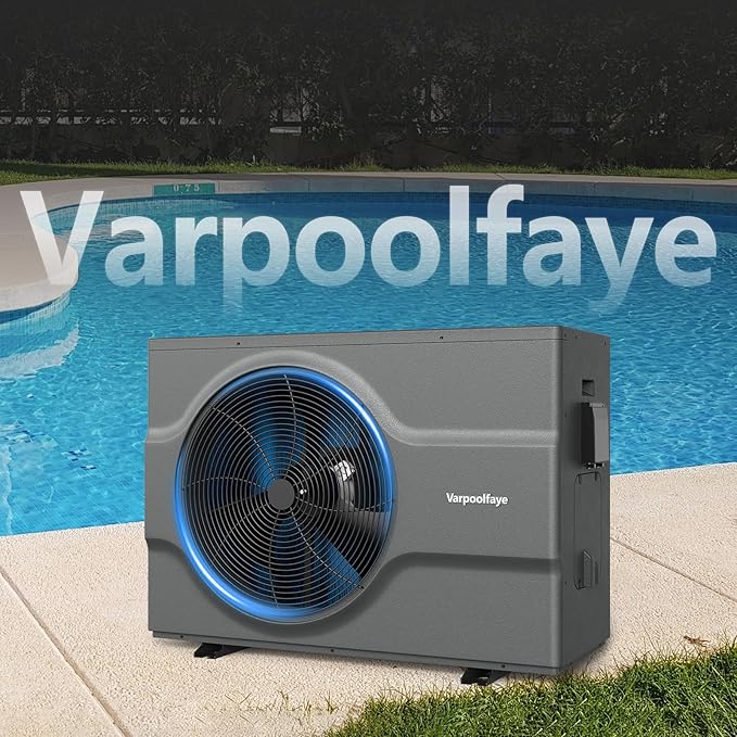 58000 BTU Inverter Swimming Pool Heat Pump, 17000 Gallon Electric Pool Heater Above and Inground Pool,WiFi App Control, Heating or Cooling Pool Heater 220V/60Hz