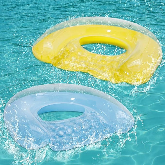 2 Pack Pool Floats Adult, PuppyuWill Minimalist Design Pool Chair Float, 46"X36" Mood-Boosting Colors, Drifter, Chair, Hammock 3-in-1 Inflatable Pool Toys for Pool Party, Lake, River, Sea, Outdoor