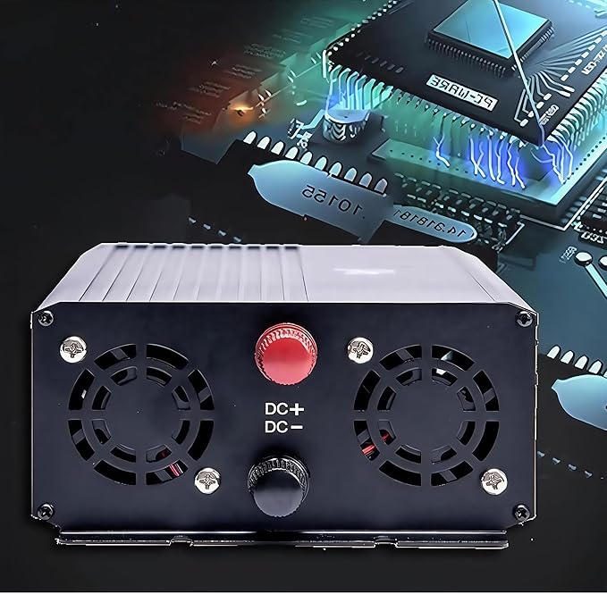3500W Power Inverter 48V DC to 110V AC Converter with LED Display Dual AC Outlets Dual Fans Radiating for RV, Camp, Boat and Home Emergency Portable Pure Sine Wave Inverter (LED Screen, 3500W 48V)