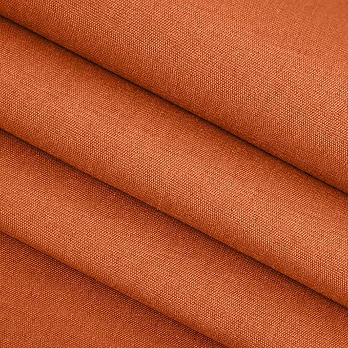 RSH DECOR: Sunbrella Square Throw Pillows Set of 4 | 24" x 24" | Water and Fade-Resistant Performance Fabric | Outdoor Pillow Covers with Down-Alternative Inserts | Canvas Rust