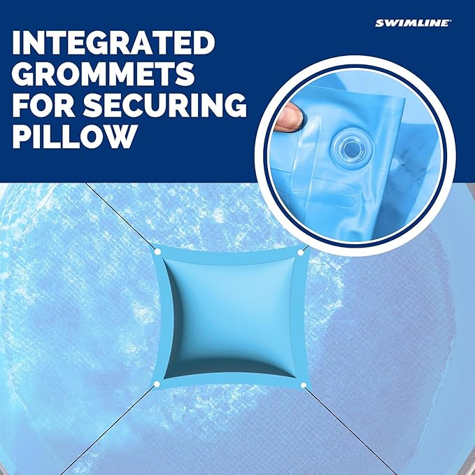 SWIMLINE HYDROTOOLS Air Pillow For Above Ground Pools Cover Winterizing | 4 x 8 ft Cushion Swimming Pool Closing Winter Kit | Cold Resistant Ice Equalizer Thick Pool Pillows Accessories | 1148 ACC48