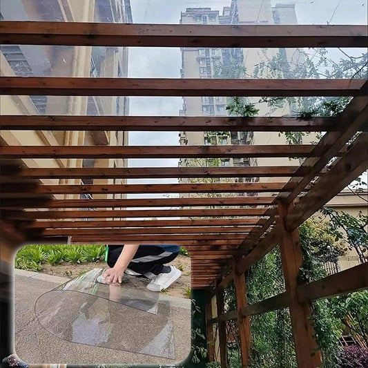 2mm Polycarbonate Sheet,Polycarbonate Greenhouse Panels,Roofing Transparent Insulation Daylighting Panels,Strong and not Easily Deformed,for Greenhouse Sheds Roofs,Carports.(Clear,3.3x23ft)