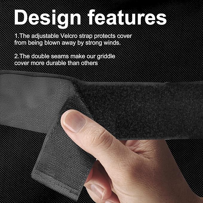 Grill Cover for Blackstone Model 2165 Pro Series 2 Burner 22 Inch Griddle, Outdoor BBQ Covers Waterproof Propane Griddle Cover Outdoor Gas Grill Cover(47" L x 24" W x 35" H)