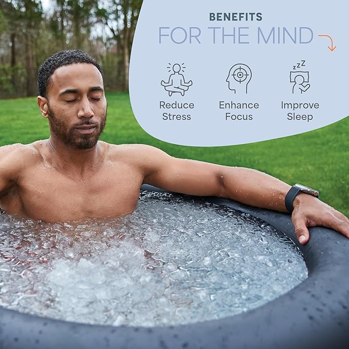 Lifepro NordPod Recovery Ice Tub – Portable Cold Plunge Tub for Athletes, Ice Bath for Recovery & Therapy – Outdoor/Indoor Use, All-Weather Lid, XL Size – Holds Up to 102 Gallons