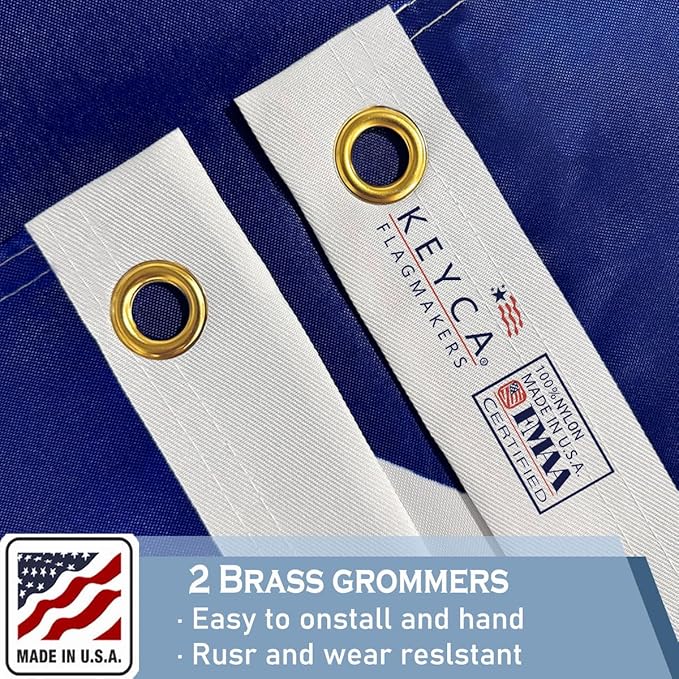 Texas State Flags 3x5 Outdoor Heavy Duty Double Sided Nylon Vivid Color Anti-Fading with 2 Brass Grommets for Home/Company/Indoor Outdoor Decoration