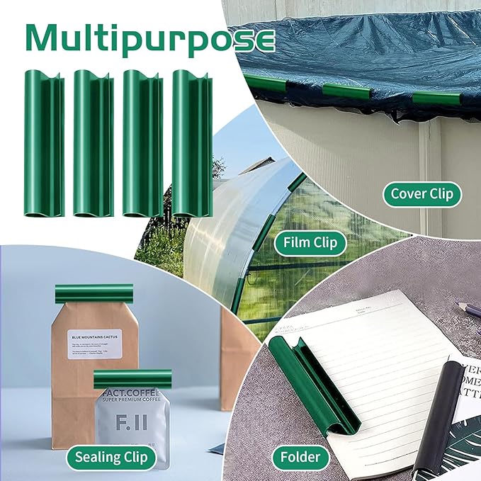 72 PCS Pool Cover Clips for Above Ground Pools Winter Cover Clip for Pool Securing-Pool Cover Clamps Greenhouses PVC Pipe Clamp Cover Clip for Pool with Metal Railing