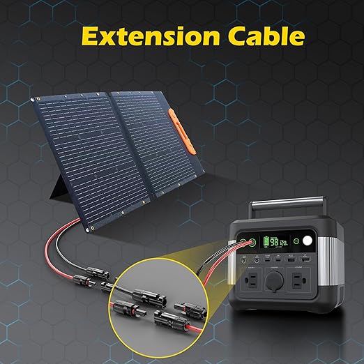 16Ft SolarCable SolarExtension Cable,10AWGSolar Panel ExtensionCable with Female and Male Connectors,Waterproof SolarExtension Cable Kit