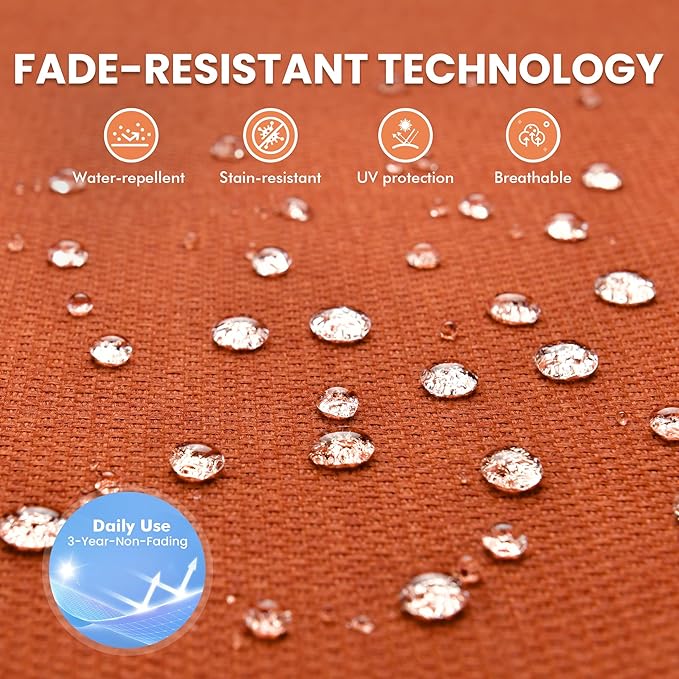 Outdoor Swivel Rocker Patio Chairs with Side Table,Wicker Swivel Rocking Chair Set of 2,3PCS High Back Wicker Patio Furniture Set Glider Chairs for Porch, Balcony, Deck,Yard,Red