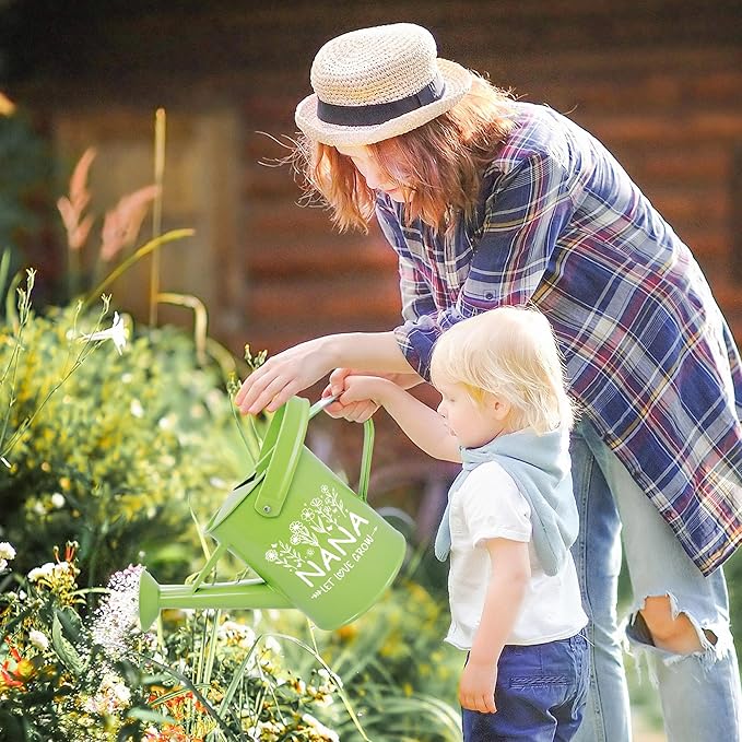 Nana Gifts, Garden Kit Nana Birthday Gifts from Grandkids Floral Gardening Tools and Durable Garden Tools Organizer Tote, Ideal Gardening Set for Women on Christmas Plant Lover Present