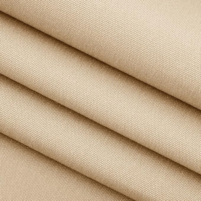 RSH DECOR: Sunbrella Square Throw Pillows Set of 2 | 17" x 17" | Water and Fade-Resistant Performance Fabric | Outdoor Pillow Covers with Down-Alternative Inserts | Canvas Antique Beige