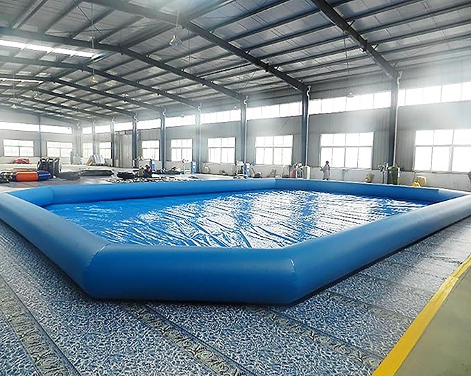 23x23x1.8ft Commercial Large Inflatable Pool Blow Up Swim Pools Swimming Lounge Pools with One Blower for Commercial Outdoor Summer