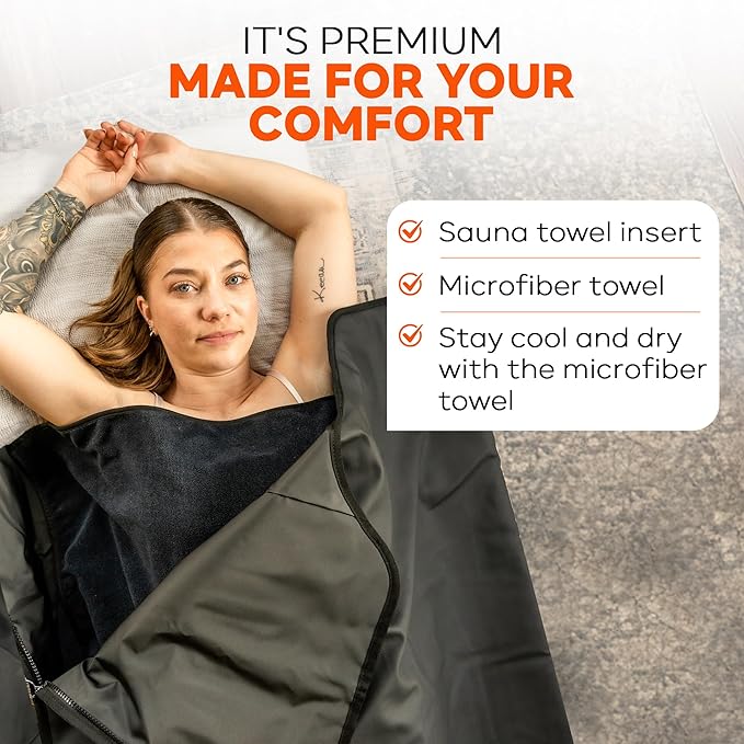Sauna Blanket Towel Insert - Absorbent Insert for Sauna Blanket - Reusable and Machine Washable - 58"x70"- Luxurious Microfiber Material