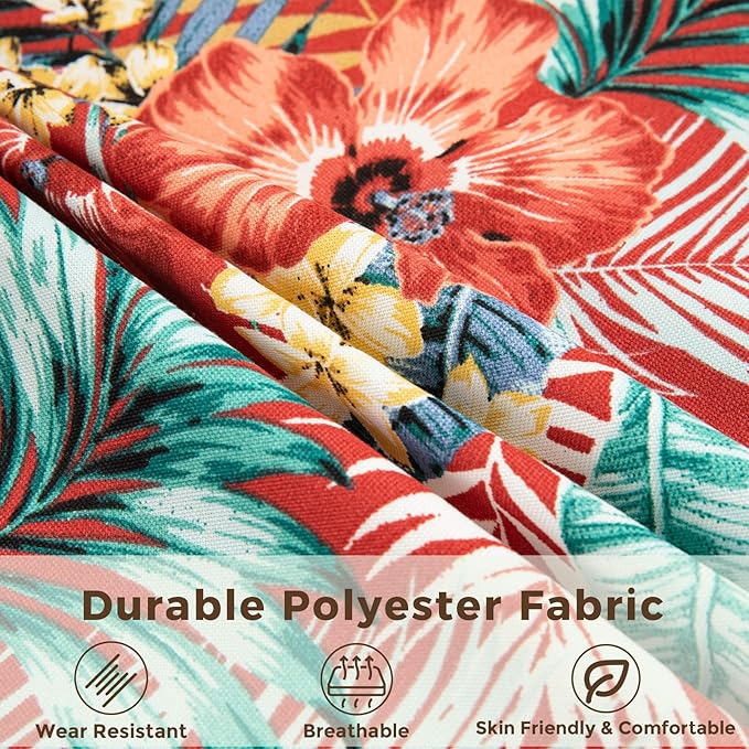 Lumbar Pillow Covers Set of 2, Outdoor Indoor Waterproof Decorative Patio Lumbar Pillowcase Shell 12x20 Inch, Rectangular Cushion Case for Couch Sofa Garden Farmhouse-Sadira Chili Haze