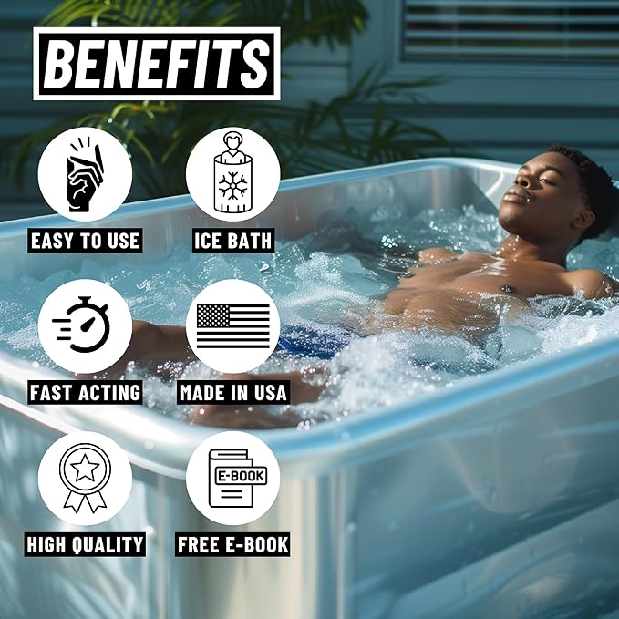 5in1 Weekly Cold Plunge Water Treatment - Cold Plunge Cleaner, Ice Bath Cleaner, Water Stabilizer For Cold Plunge Ice Pod, Clarifier Softener, Cold Plunge Accessories, Ice Bath Accessories