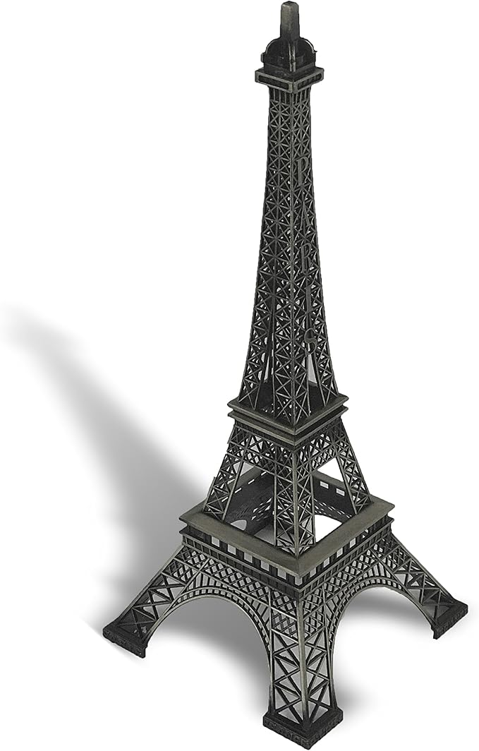 allgala 19 Inch 48CM Eiffel Tower Statue Decor Alloy Metal-Black (EF19-86192)