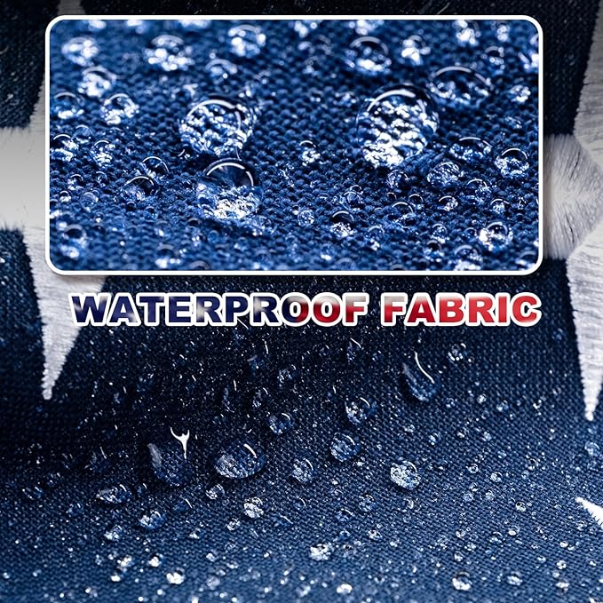 American Flag 8x12 FT TearProof Series, Heavy Duty Tough Spun Polyester USA Flags High Wind for Outside Outdoor with Durable Embroidered Stars Sewn Stripes 4 Brass Grommets