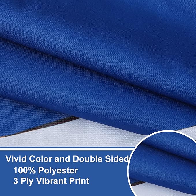 Bradford Louisiana State Flag 3x5 feet Outdoor, 3 Ply Polyester Double Sided Louisiana Flag Heavy Duty, Louisiana LA Flags with 2 Brass Grommets for Outsides House Long Lasting