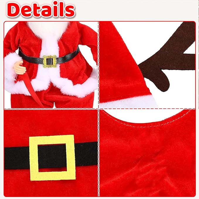 Porch Goose Christmas Outfits Clothes for 23 Inch Porch Goose Costume for Yard Lawn Outdoor Garden Patio Statue