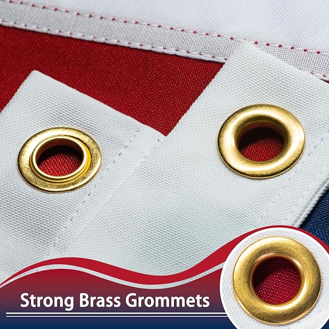 Texas Flag 4x6 ft Deluxe Super Tough Series, Heavy Duty Spun Polyester, All Weather TX Flag High Wind with Embroidered Stars, Brass Grommets, Sewn Stripes, Durable Texas Flags Outdoor Outside