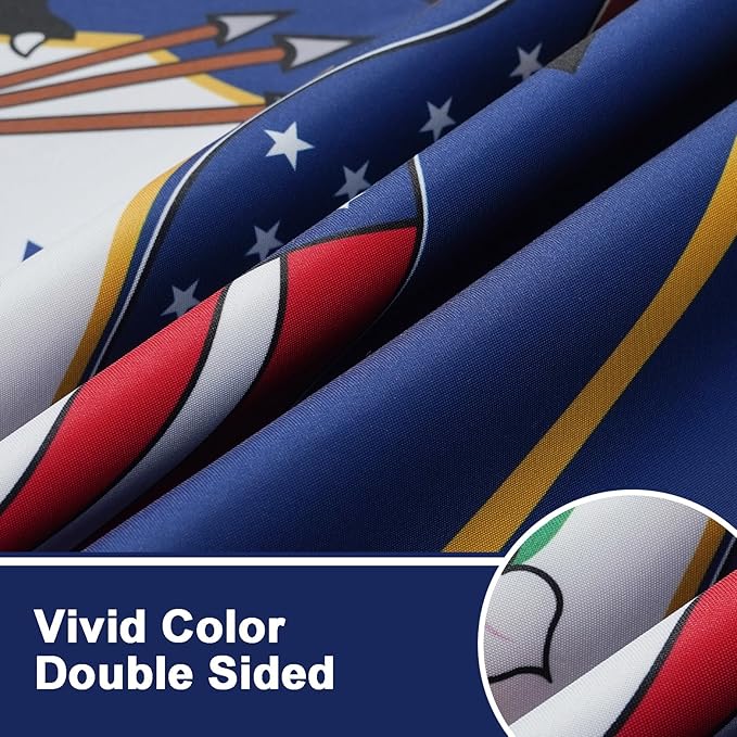 Bradford Utah State Flag 3x5 feet Outdoor, 3 Ply Polyester Utah Flags Double Sided, Heavy Duty UT Flags with 2 Brass Grommets